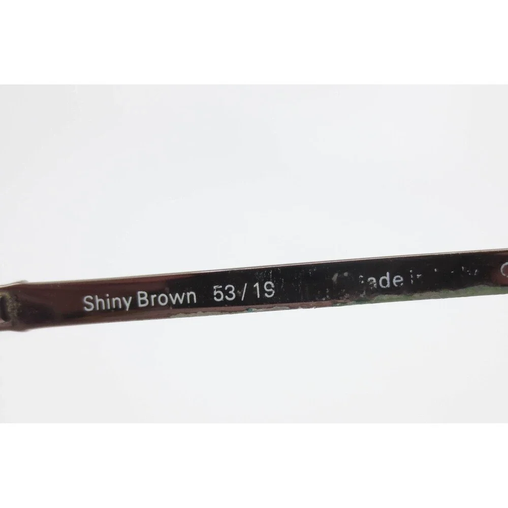 Kirkland Signature Brady Shiny Brown Rectangular Semi Rimless Eyeglasses 53/19
